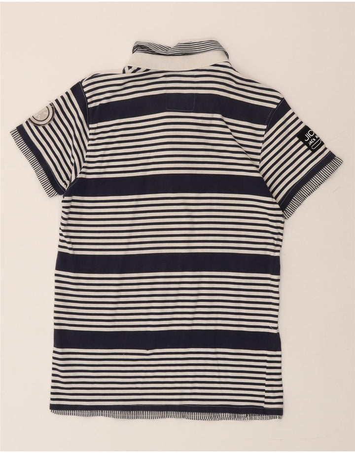 Jack & Jones Polo Homme Large Bleu Marine Rayé