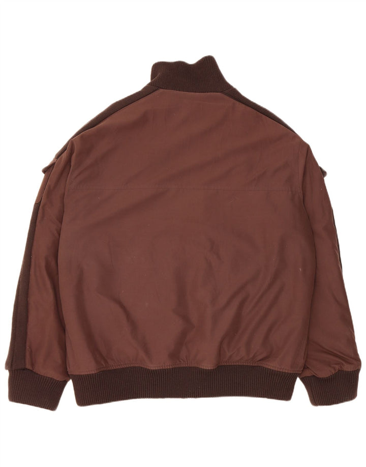 Paul & Shark Veste Bomber Homme UK 40 Large Marron Colorblock Polyester