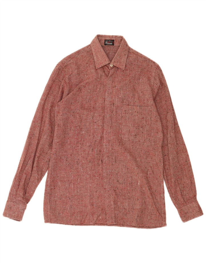 Chemise homme Roman taille 36 14 petit rouge moucheté
