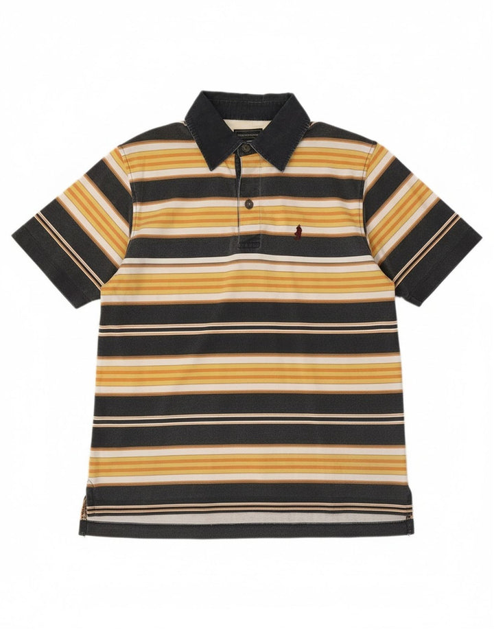 Marlboro Classics Polo Homme Petit Coton Rayé Jaune