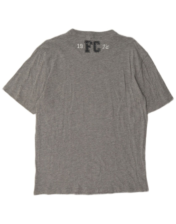 French Connection T-Shirt Graphique Homme Gris Moyen Moucheté Coton