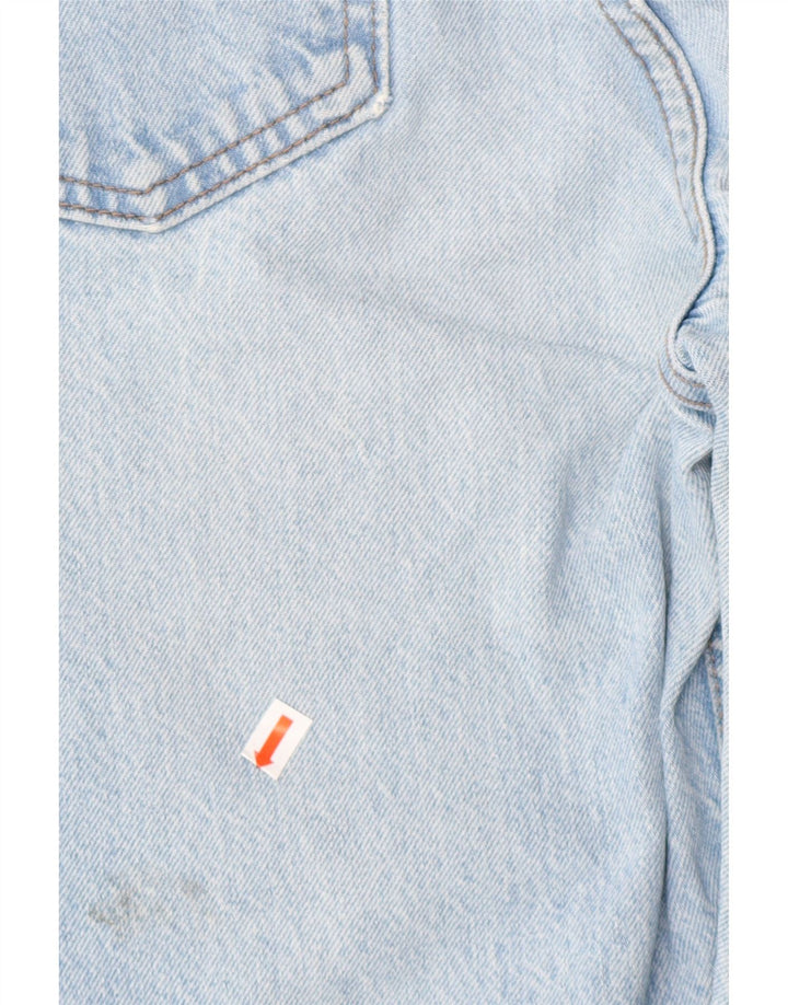 ZARA Womens Distressed Straight Jeans W24 L28 Blue Cotton Vintage Zara and Second-Hand Zara from Messina Hembry 