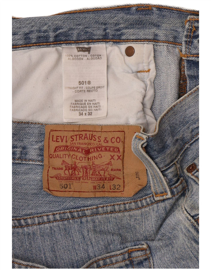 Levi's Jean Droit Homme W34 L32 Bleu Coton