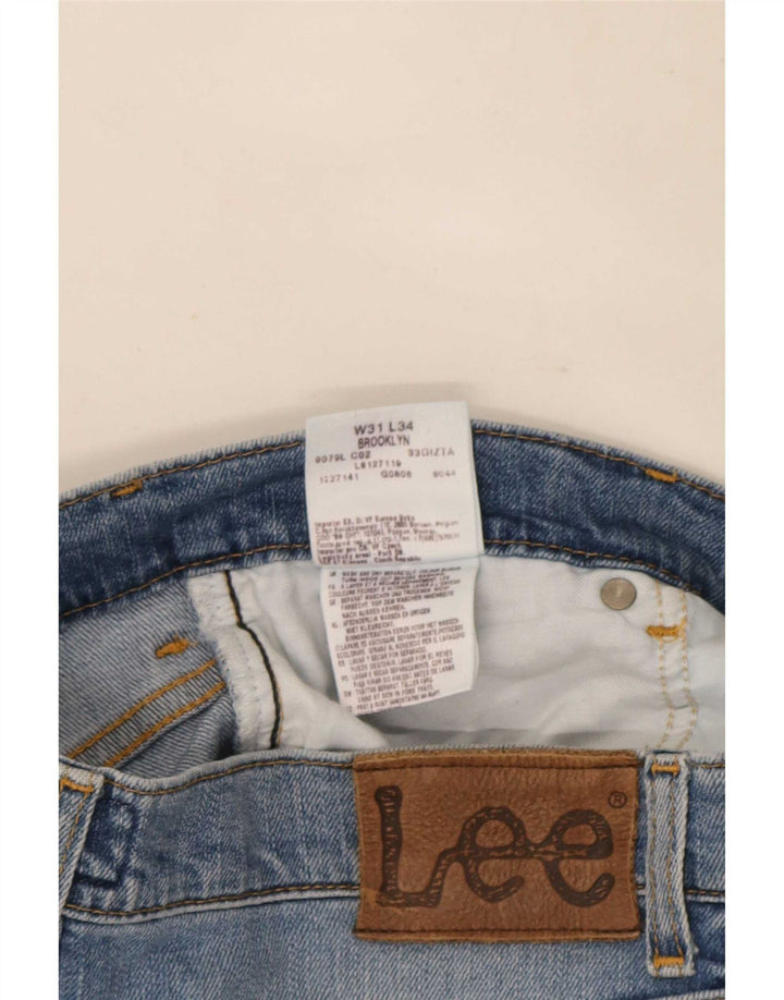 Lee Jean Droit Brooklyn W31 L27 Homme Bleu Coton