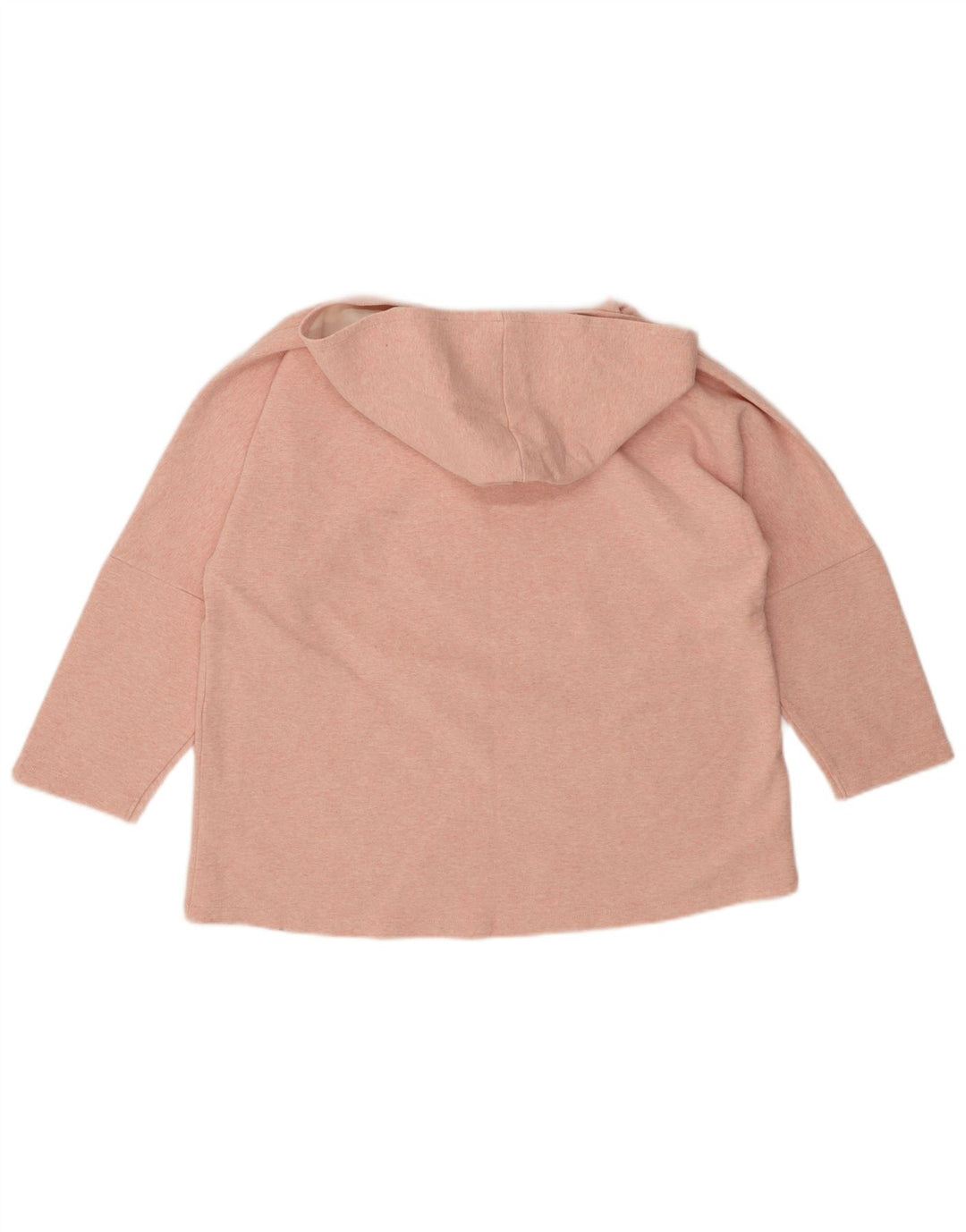 JACK WILLS Pull à capuche surdimensionné pour femme UK 10 Petit rose moucheté