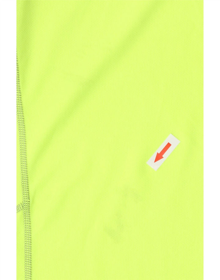 Nike Homme Dri Fit T-Shirt Haut Jaune Moyen Polyester