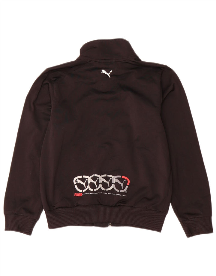 PUMA Veste de survêtement graphique pour garçon 7-8 ans Noir