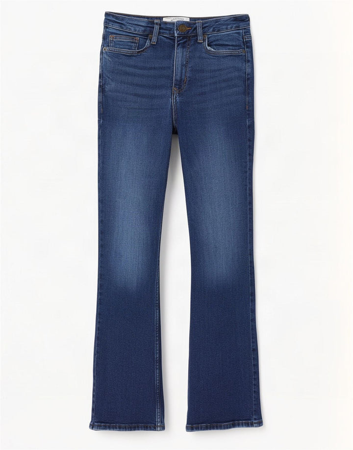 Fat Face Jeans Brooke Bootcut pour femme UK 12 Medium W28 L29 Bleu Coton