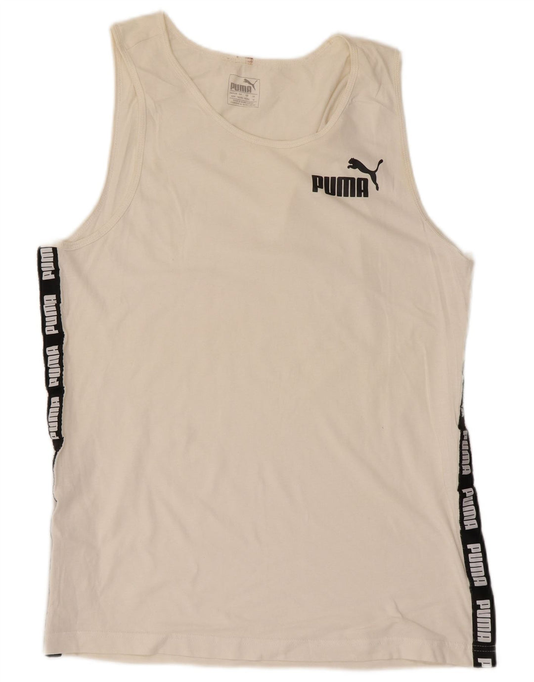 Puma Débardeur Graphique Homme Taille M Couleur Blanche à Bloc de Couleur