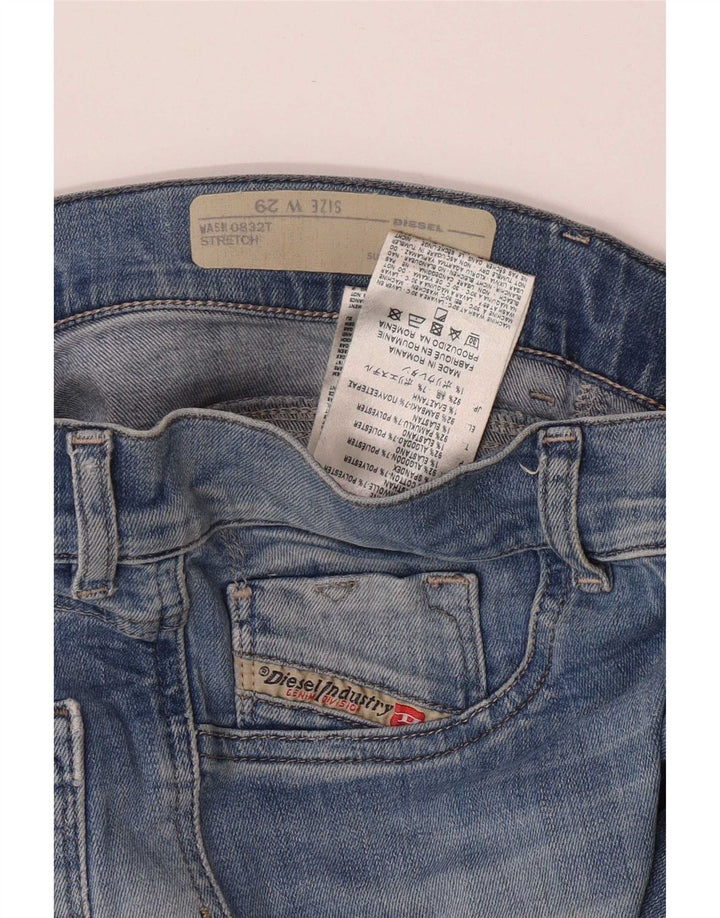 Diesel Jean super slim effet vieilli W29 L28 en coton bleu pour femme