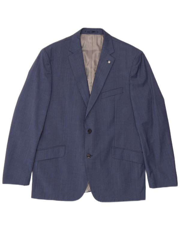 Engbers Veste Blazer 2 Boutons Homme IT 54 2XL Bleu Polyester