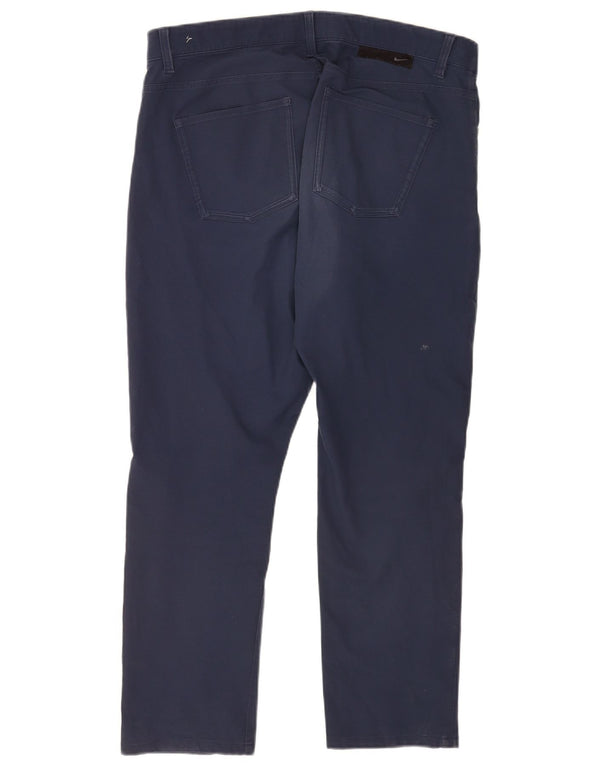 Pantalon décontracté droit Nike homme W36 L27 bleu marine polyester