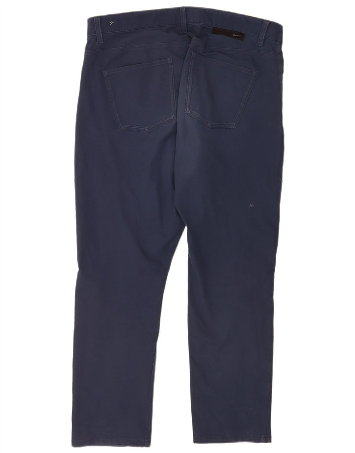 Pantalon décontracté droit Nike homme W36 L27 bleu marine polyester