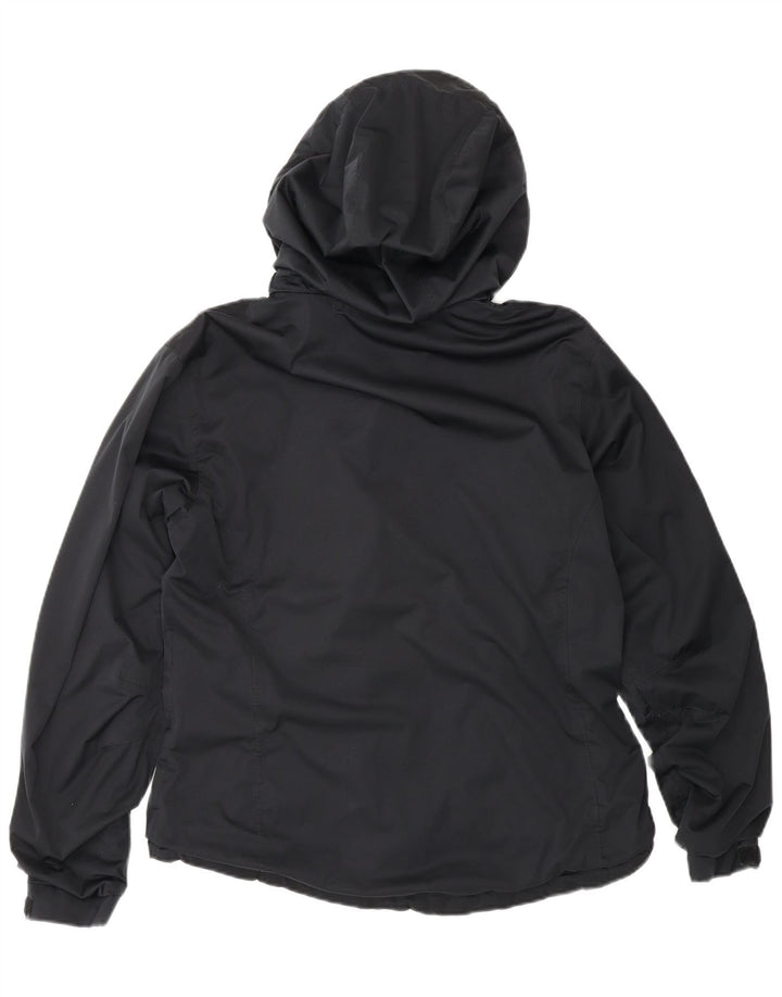 Musto Veste coupe-vent surdimensionnée à capuche pour femme UK 10 Small Noir