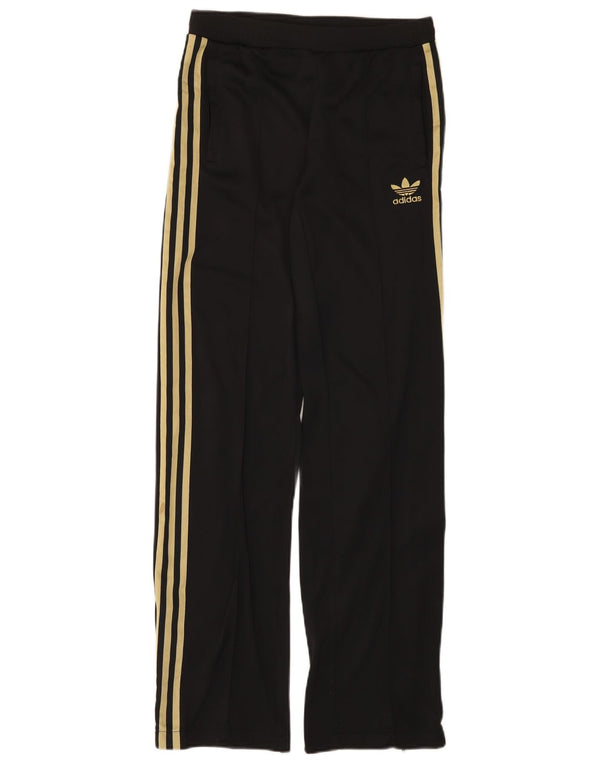 Adidas Womens Tracksuit Trousers UK 8 Small Black Nylon