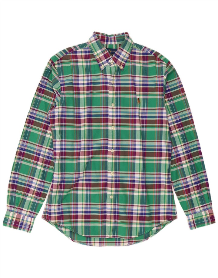 Ralph Lauren Chemise slim fit en coton à carreaux vert moyen pour homme