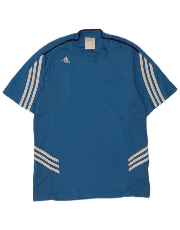 Adidas T-Shirt Homme Haut Petit Bleu Colorblock Polyester