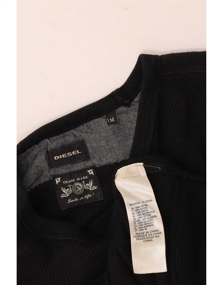 Diesel Sweat-shirt en coton noir moyen pour homme