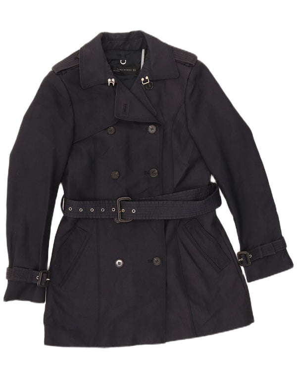 Zara Trench Femme UK 12 Bleu Marine Moyen