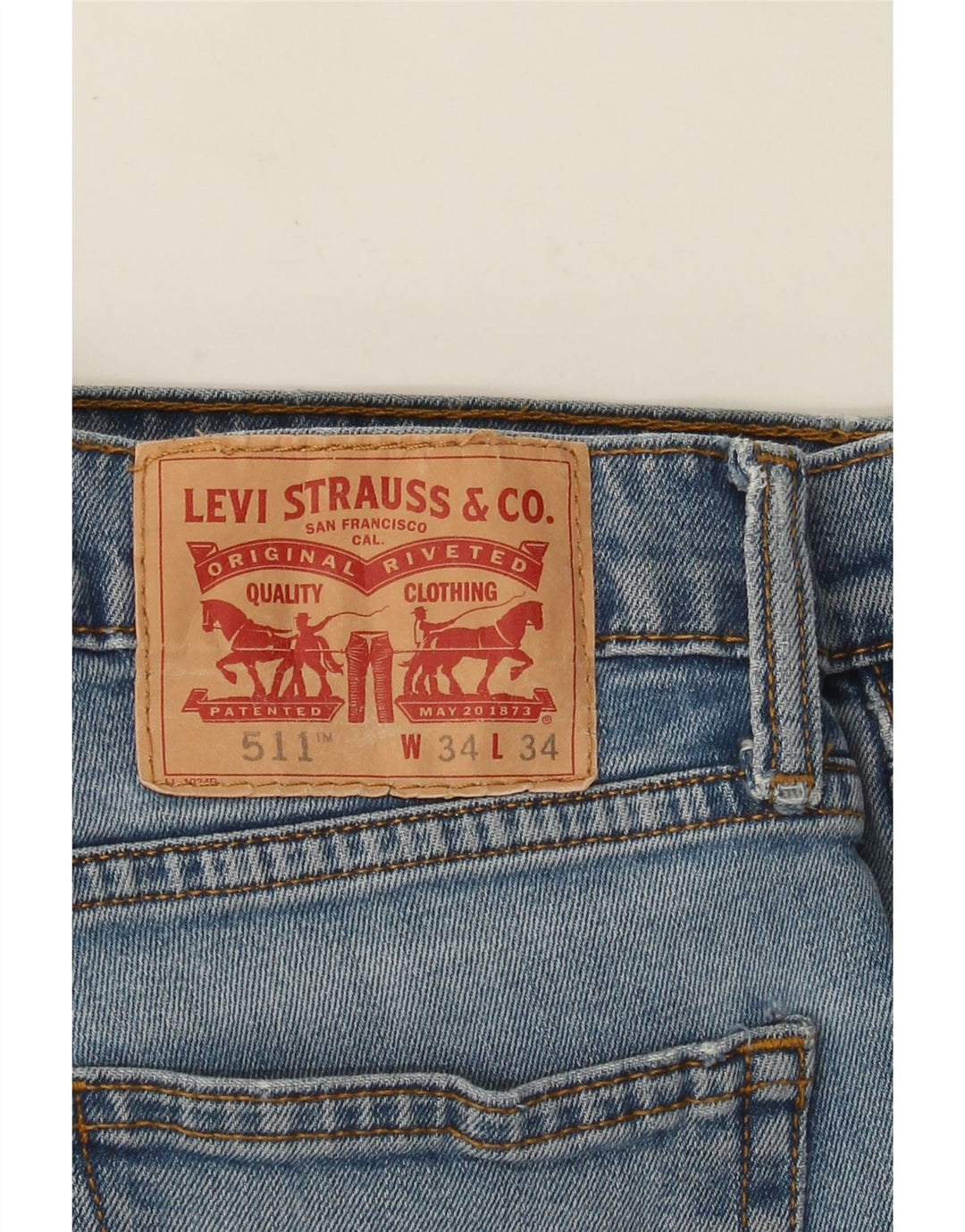 Levi's Jean Slim 511 Homme Bleu W34 L34 Coton