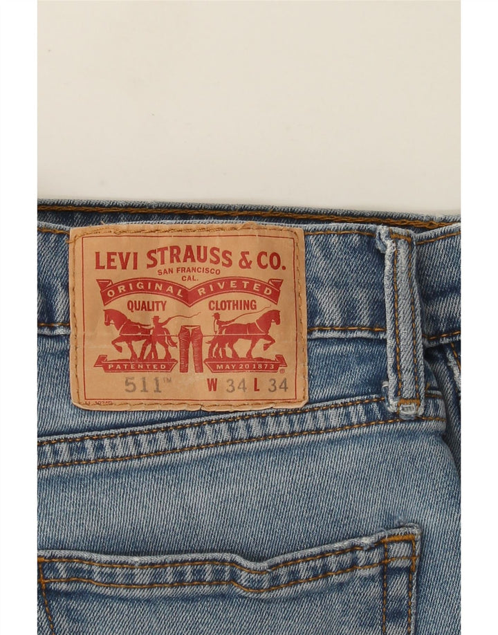 Levi's Jean Slim 511 Homme Bleu W34 L34 Coton