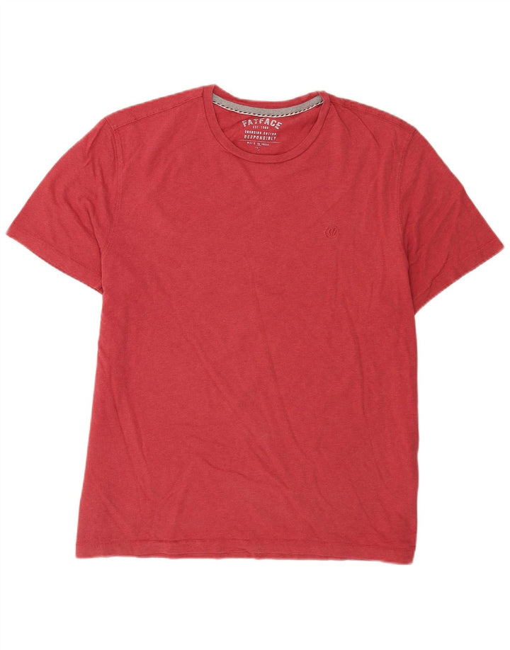 Fat Face T-Shirt Homme Haut Large Rose Coton