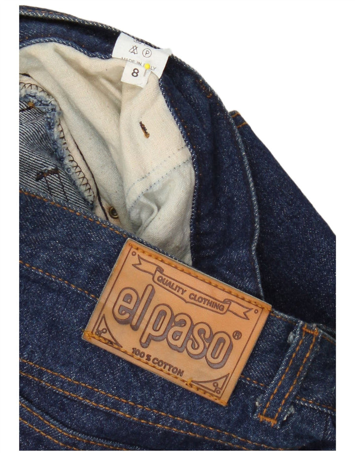El Paso Jupe en jean pour femme US 8 Medium W28 Bleu marine en coton