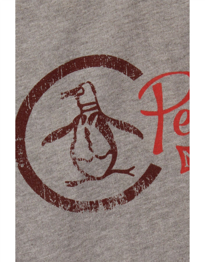 PENGUIN Sweat-shirt graphique pour hommes, grand, gris, coton