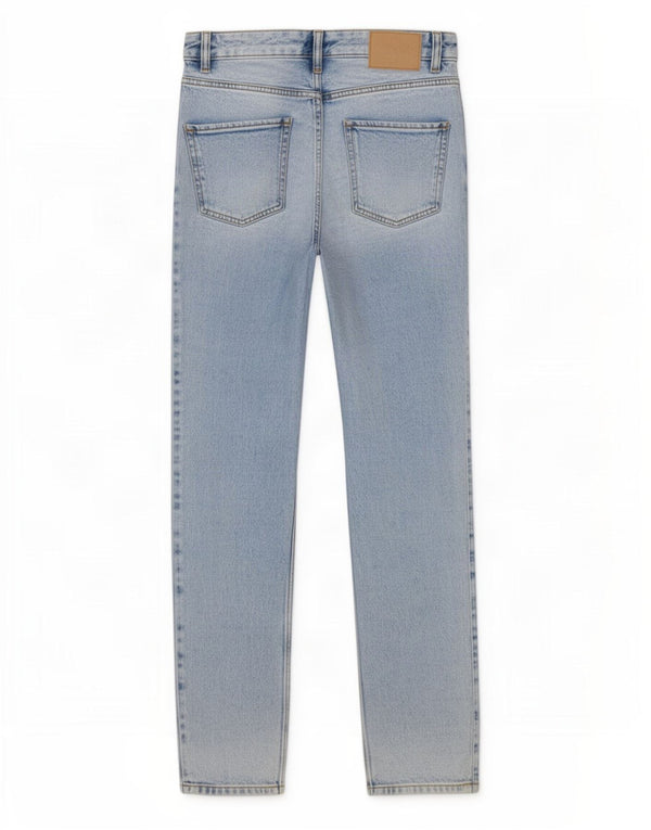 Zara Jean fuselé taille haute pour femme EU 32 2XS W22 L27 Bleu Coton