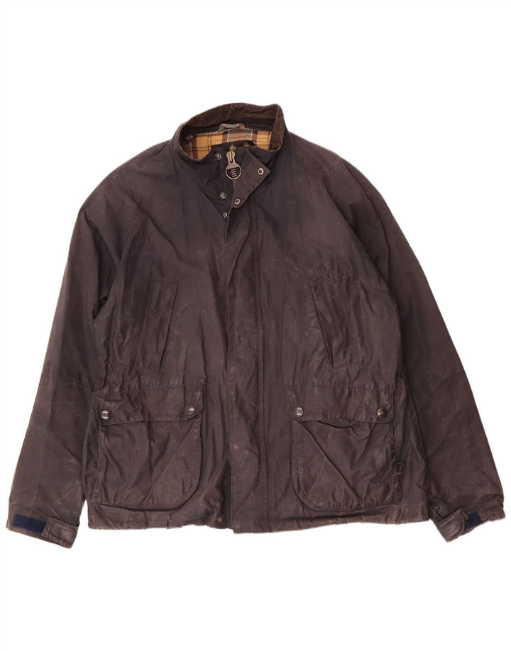 Barbour Veste en coton ciré pour homme UK 44 2XL Bleu marine