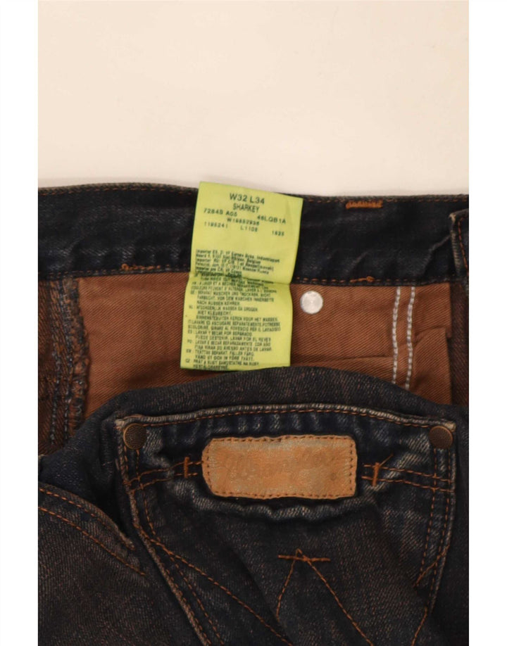 Wrangler Jean Bootcut Sharkey Homme W32 L34 Bleu Marine Coton