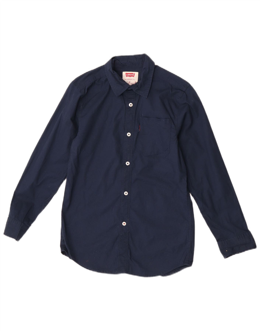 Levi's Chemise Garçon 10-11 ans Bleu Marine Moyen Coton