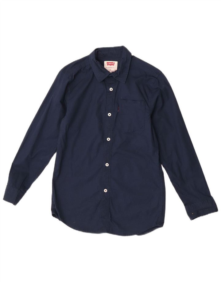 Levi's Chemise Garçon 10-11 ans Bleu Marine Moyen Coton