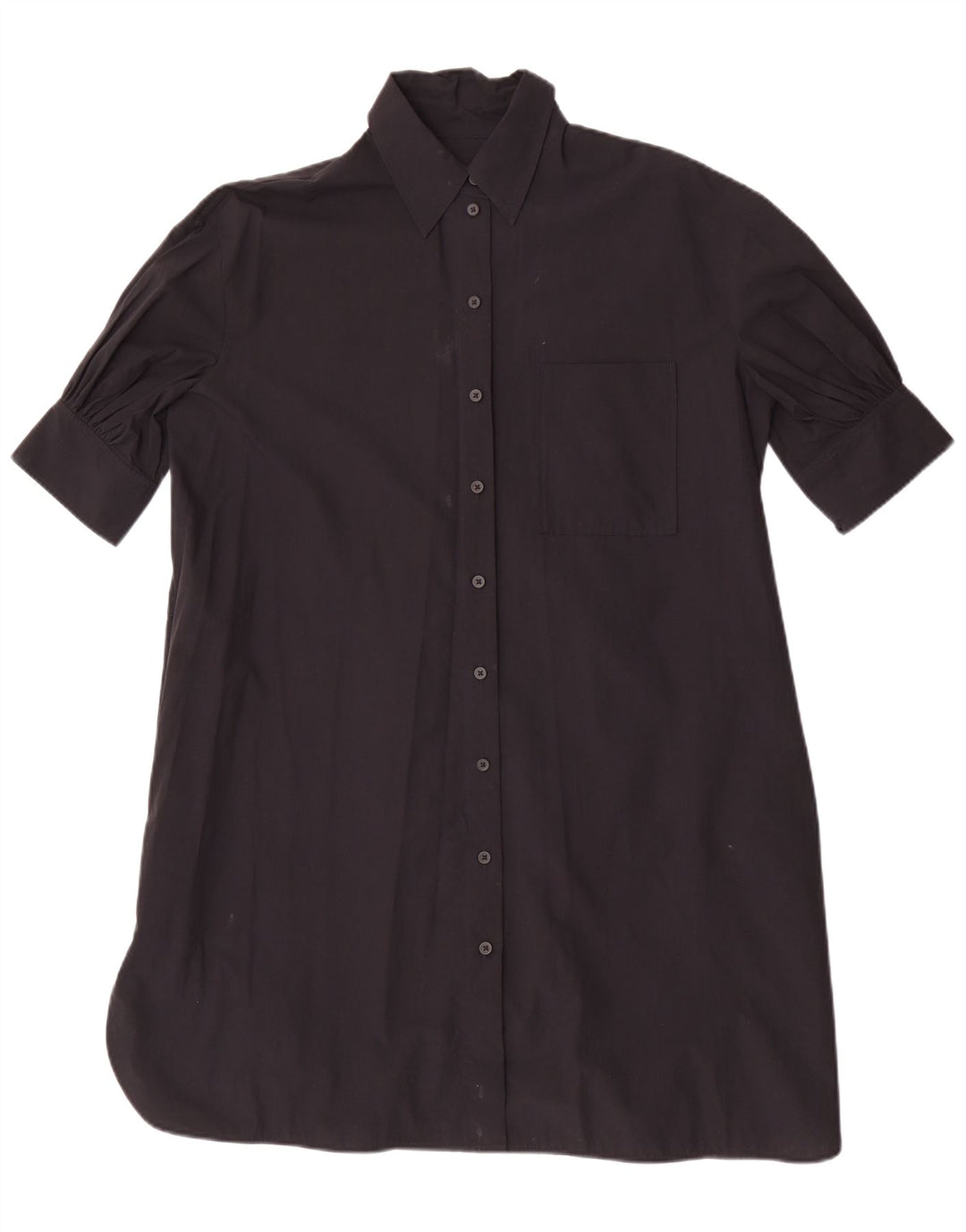Cos Robe droite surdimensionnée pour femme EU 32 2XS Coton noir