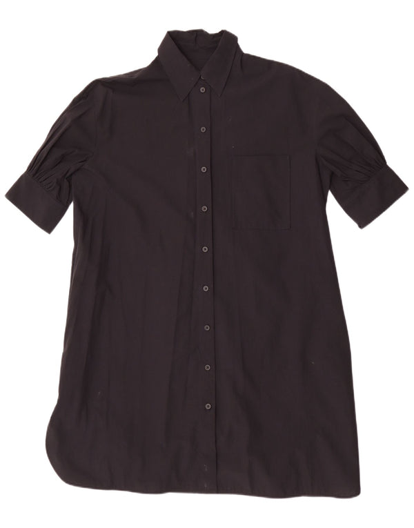 Cos Robe droite surdimensionnée pour femme EU 32 2XS Coton noir