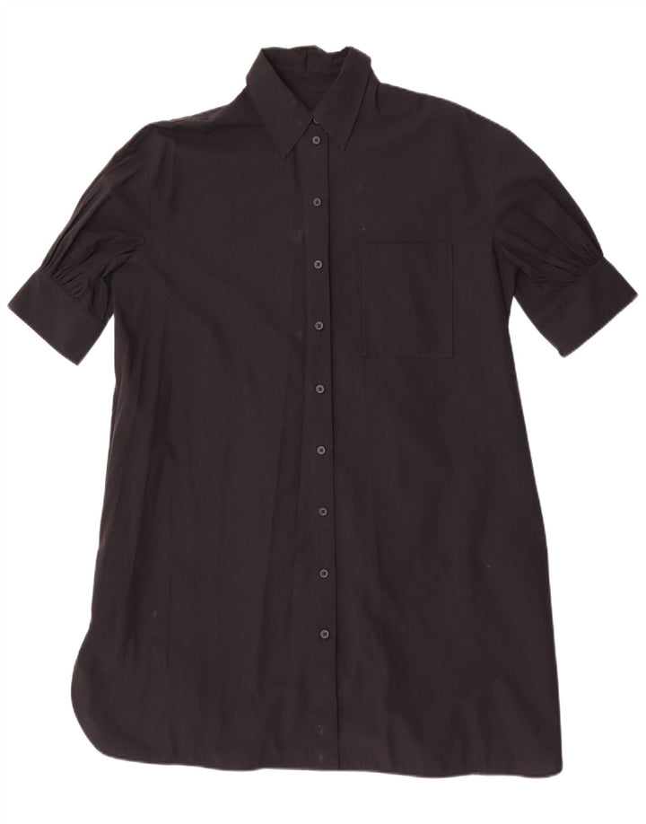Cos Robe droite surdimensionnée pour femme EU 32 2XS Coton noir