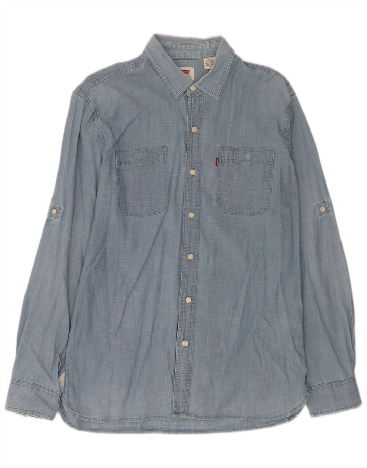LEVI'S Chemise en Jean Homme Bleu Large Coton