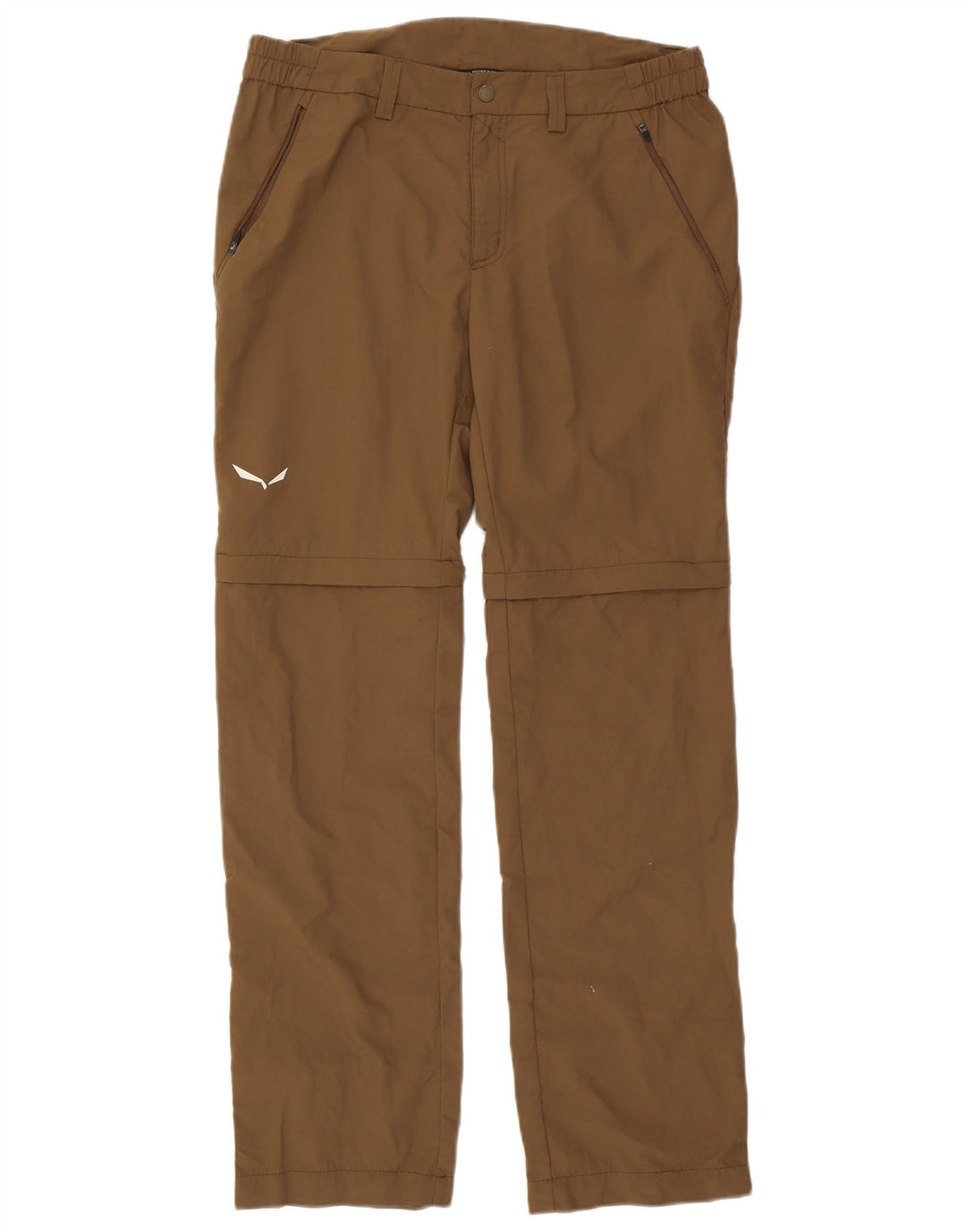 Pantalon Chino Droit Homme Vintage Moyen W32 L32 Marron Polyamide