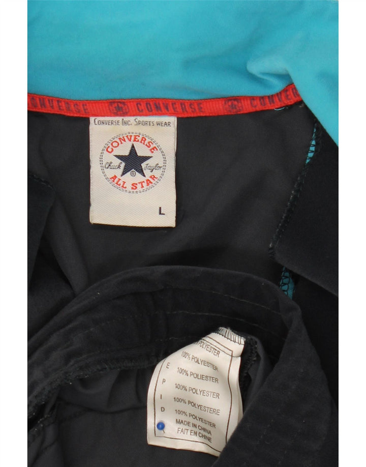 CONVERSE Veste de survêtement Chuck Taylor pour hommes, grande taille, bleu marine