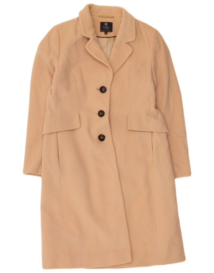 Marks & Spencer Pardessus pour femme UK 14 laine beige moyen