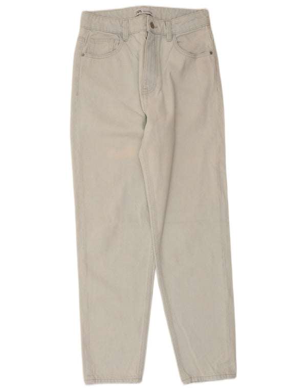 Zara Jean fuselé pour femme EU 36 XS W26 L27 Bleu Coton