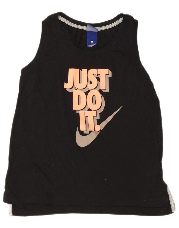 Nike Débardeur graphique pour femme UK 10 Petit Noir Polyester