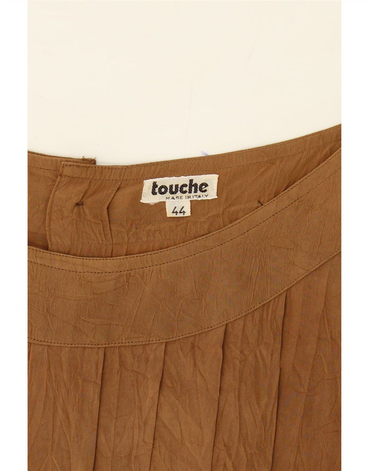 TOUCHE Womens Loose Fit 3/4 Sleeve Blouse Top IT 44 Medium Brown Vintage Touche and Second-Hand Touche from Messina Hembry 