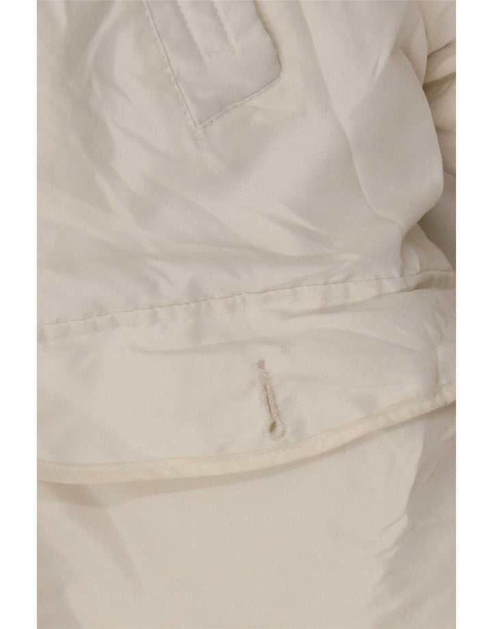 Jack & Jones Veste Bomber À Capuche Homme UK 38 Medium Blanc Polyester
