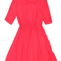 VINTAGE Robe A-Line Femme UK 14 Grand Rose
