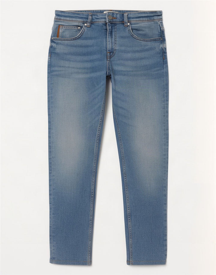 Zara Jean Slim Homme EU 42 Large W32 L30 Bleu Coton