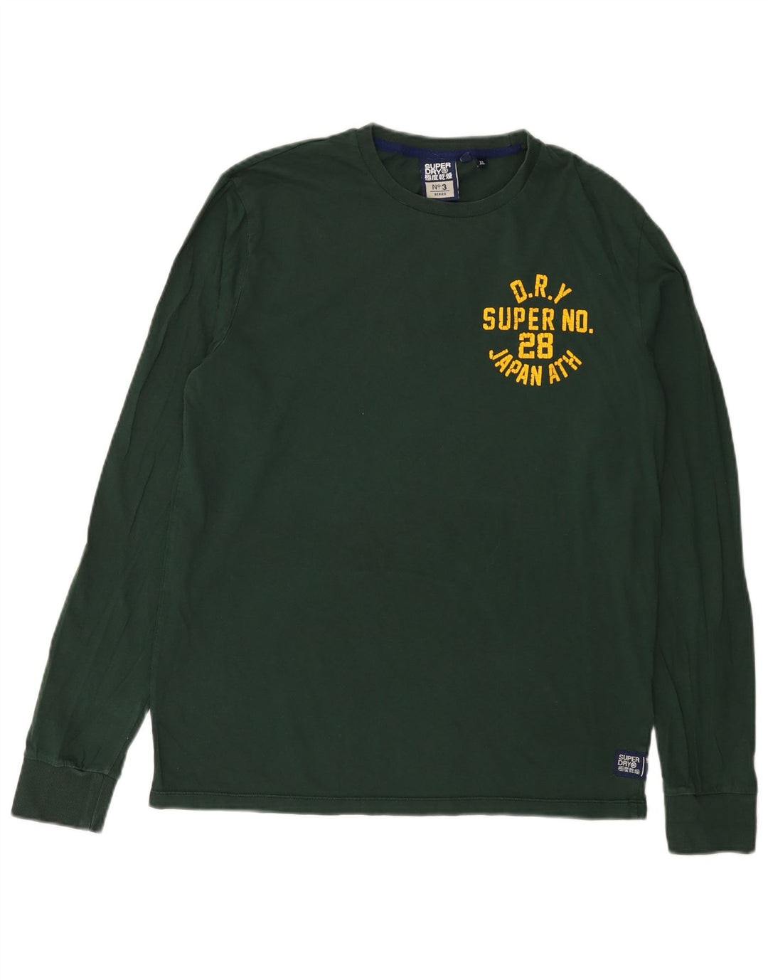 Superdry Haut graphique à manches longues XL en coton vert pour homme