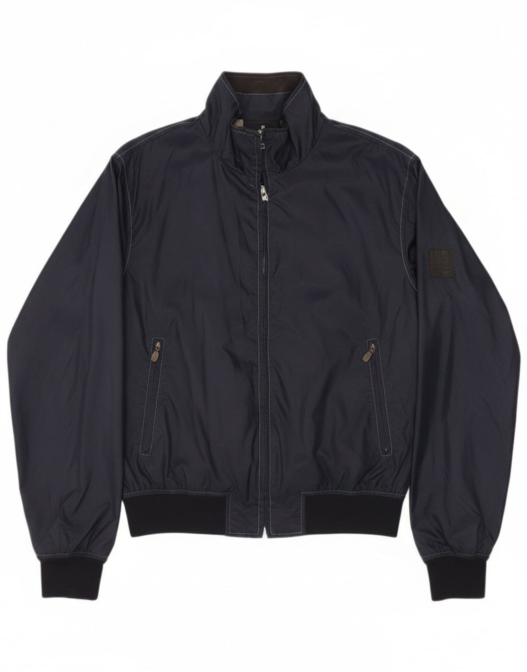 Belstaff Veste Bomber Femme UK 14 Medium Bleu Marine Nylon