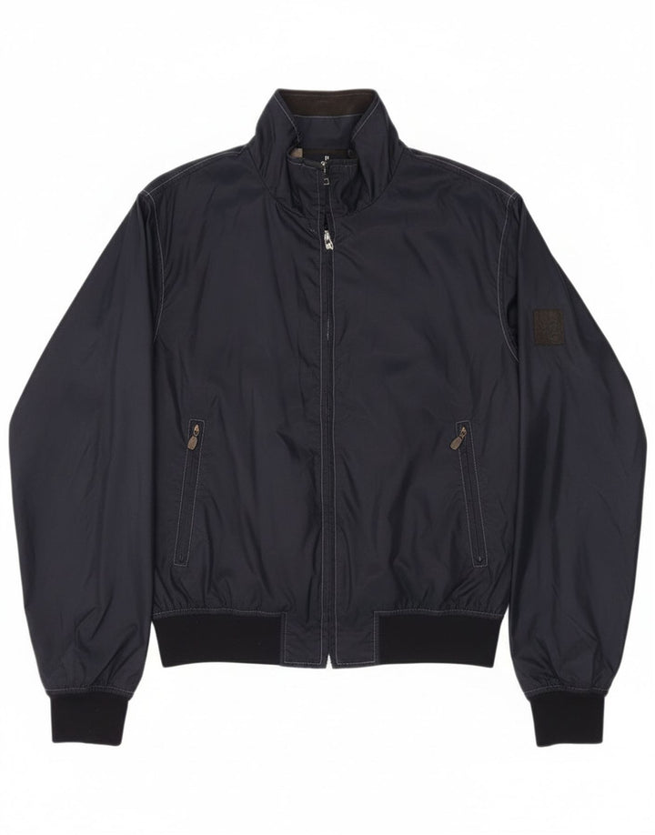 Belstaff Veste Bomber Femme UK 14 Medium Bleu Marine Nylon