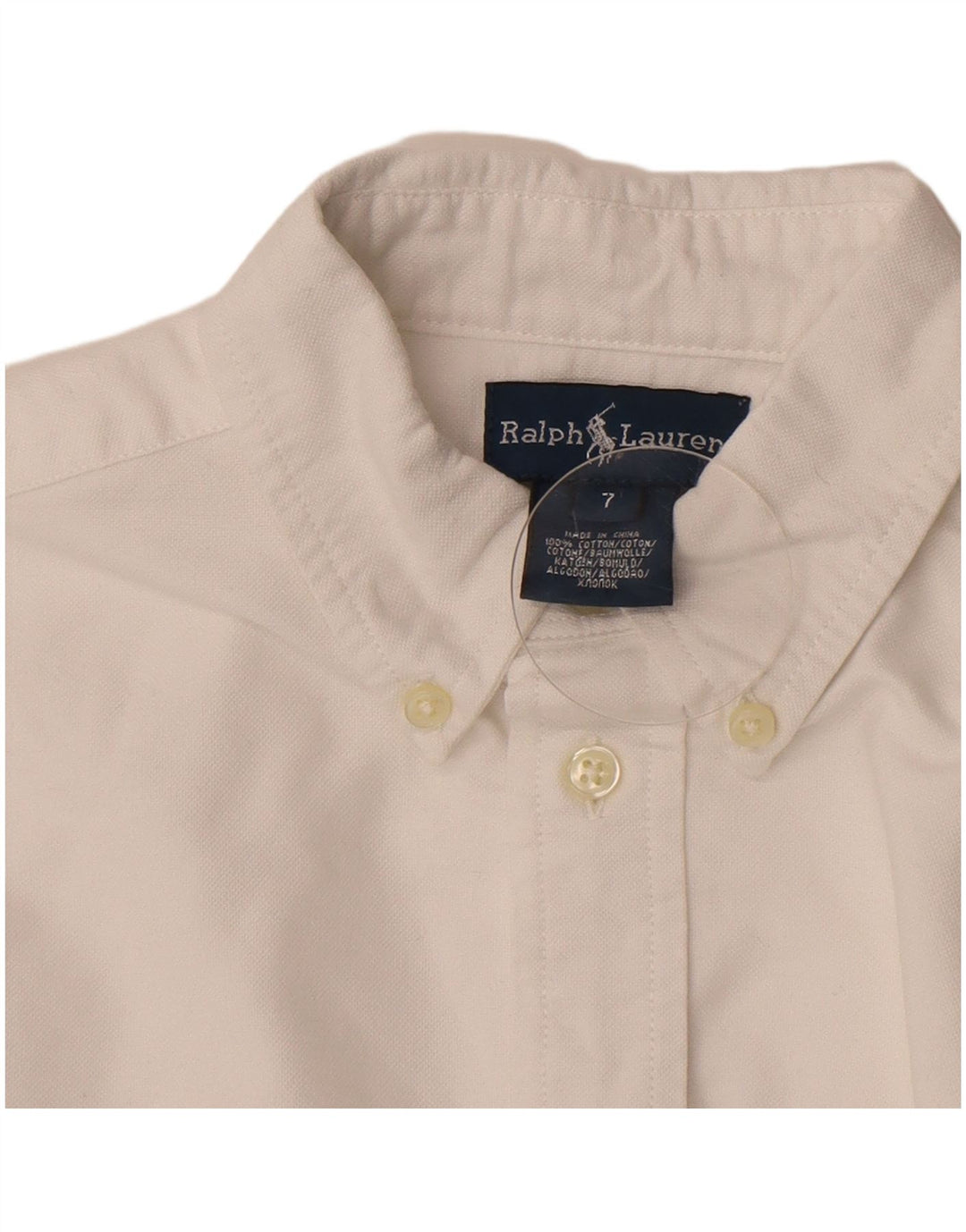 Chemise Ralph Lauren Garçon 6-7 ans Coton Blanc